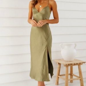 HelloMolly - Smooth Sounds Maxi Dress Green
